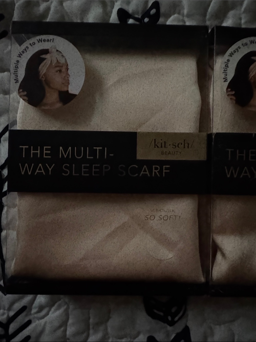 Kitsch Multi-Way Satin Sleep Scarf in Blush x4 bundle